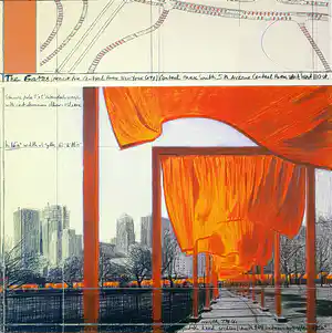 Christo - The Gates, Project for Central Park, New York City verkocht voor € 19!