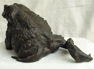 Niet of onleesbaar gesigneerd - Bronzen beeld , Kikker / Pad kopen? Bied vanaf 10!