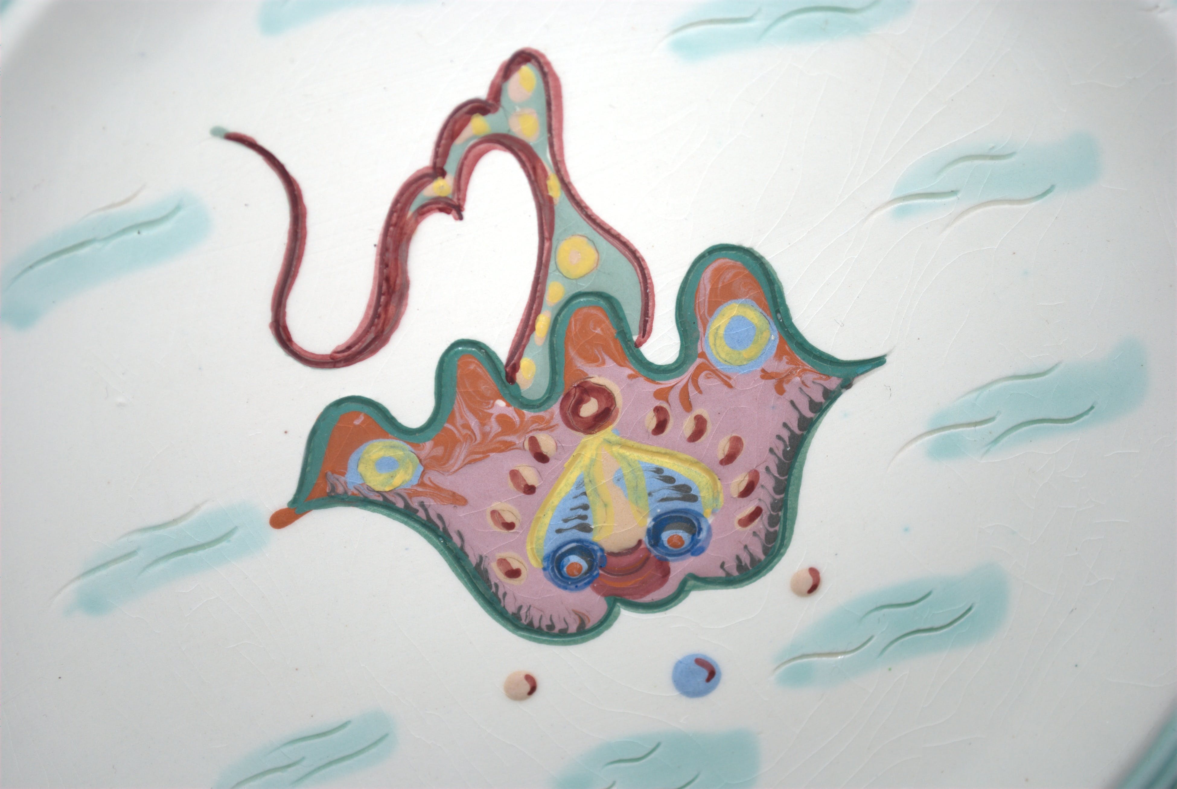 Vallauris Keramiek - Le Poisson - keramisch bord - Atelier Cerenne (1945-1958) kopen? Bied vanaf 15!