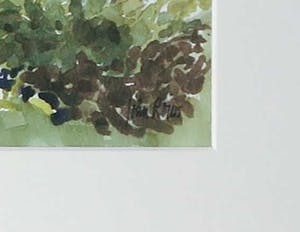 John Torenbeek - Aquarel, Monte Oliveto, Maggiore - Ingelijst kopen? Bied vanaf 1!