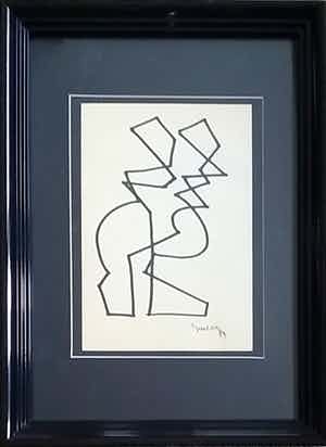 Siep van den Berg - Tang dansen - inkt op papier verkocht voor € 150!