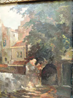 Gerard Princee - Olieverfschilderij - Stadsgezicht kopen? Bied vanaf 85!