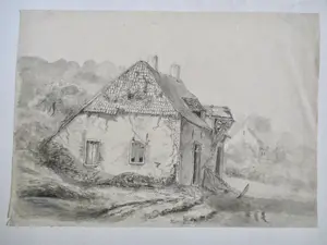 Niet of onleesbaar gesigneerd - 10 Tekeningen Landschap diverse kunstenaars kopen? Bied vanaf 1!