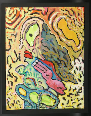 Rik van Iersel - Acryl op papier, Personnage kopen? Bied vanaf 1!