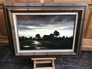 Franciscus Leonardus Corsius - Polder in de schemering. kopen? Bied vanaf 250!