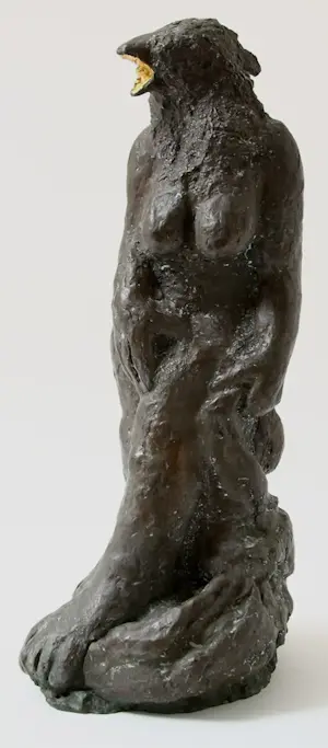 Aat Veldhoen - Bronzen sculptuur: 'Vogelvrouw' kaufen? Bieten Sie von 2950!