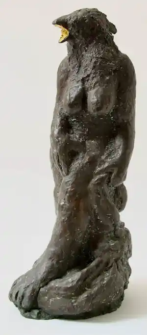 Aat Veldhoen - Bronzen sculptuur: 'Vogelvrouw' kaufen? Bieten Sie von 2950!