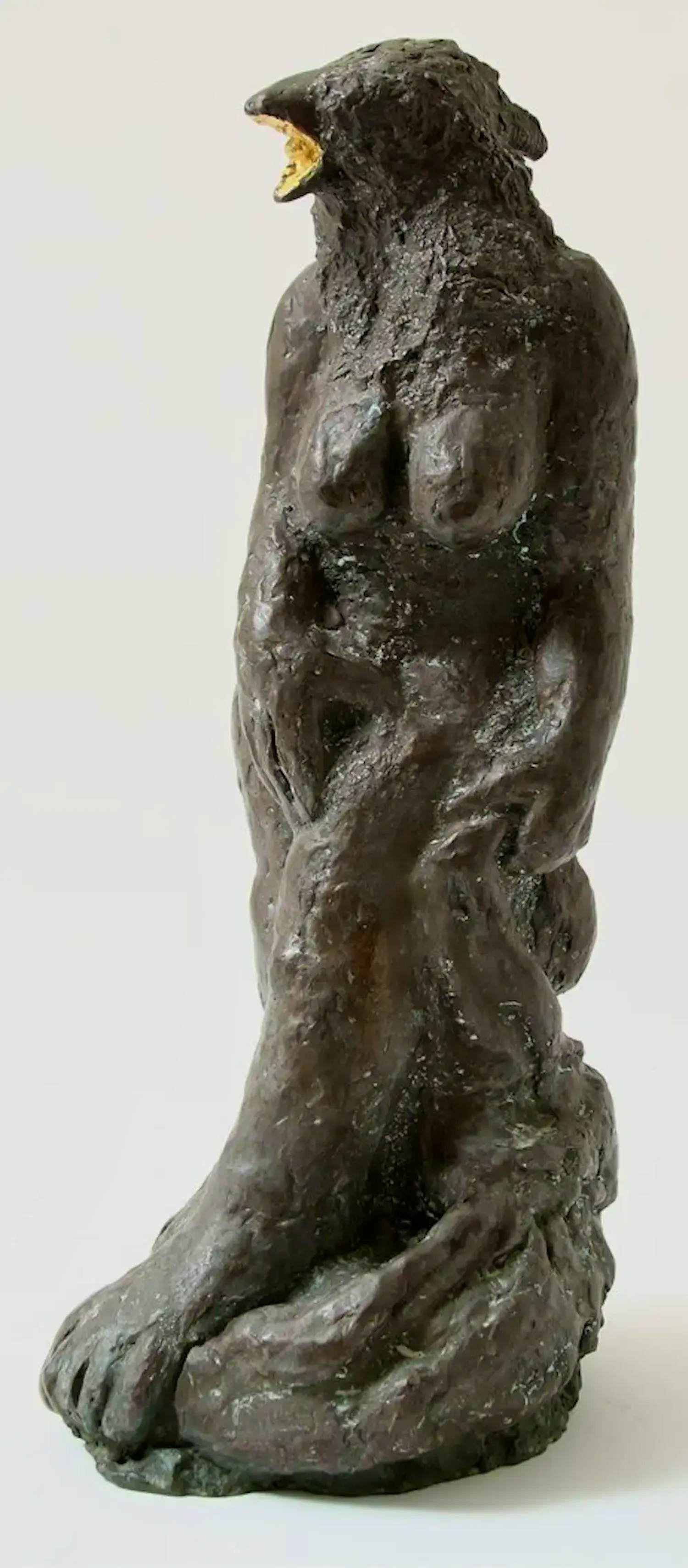 Aat Veldhoen - Bronzen sculptuur: 'Vogelvrouw' kopen? Bied vanaf 2950!