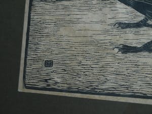 Jan Mankes - Ingelijste houtsnede , ‘Schreeuwende kraai’ – handgesigneerd - 1918 kopen? Bied vanaf 1!