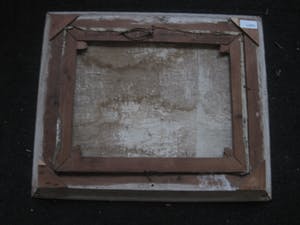 Gras Heyen - Bijzonder jaren 60 olieverf "de Nar, de Kerk en de Dood" - gesigneerd kopen? Bied vanaf 86!