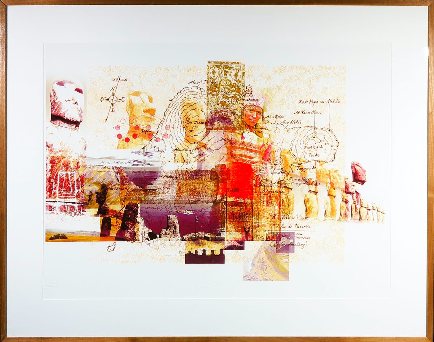 Kim Heesakkers - Foto, Rapa Nui- Ingelijst (Groot) verkocht voor € 50!