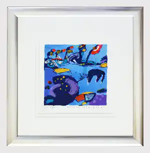 Anneke Peereboom - 'Landschap' - zeefdruk vendu pour 75€ !