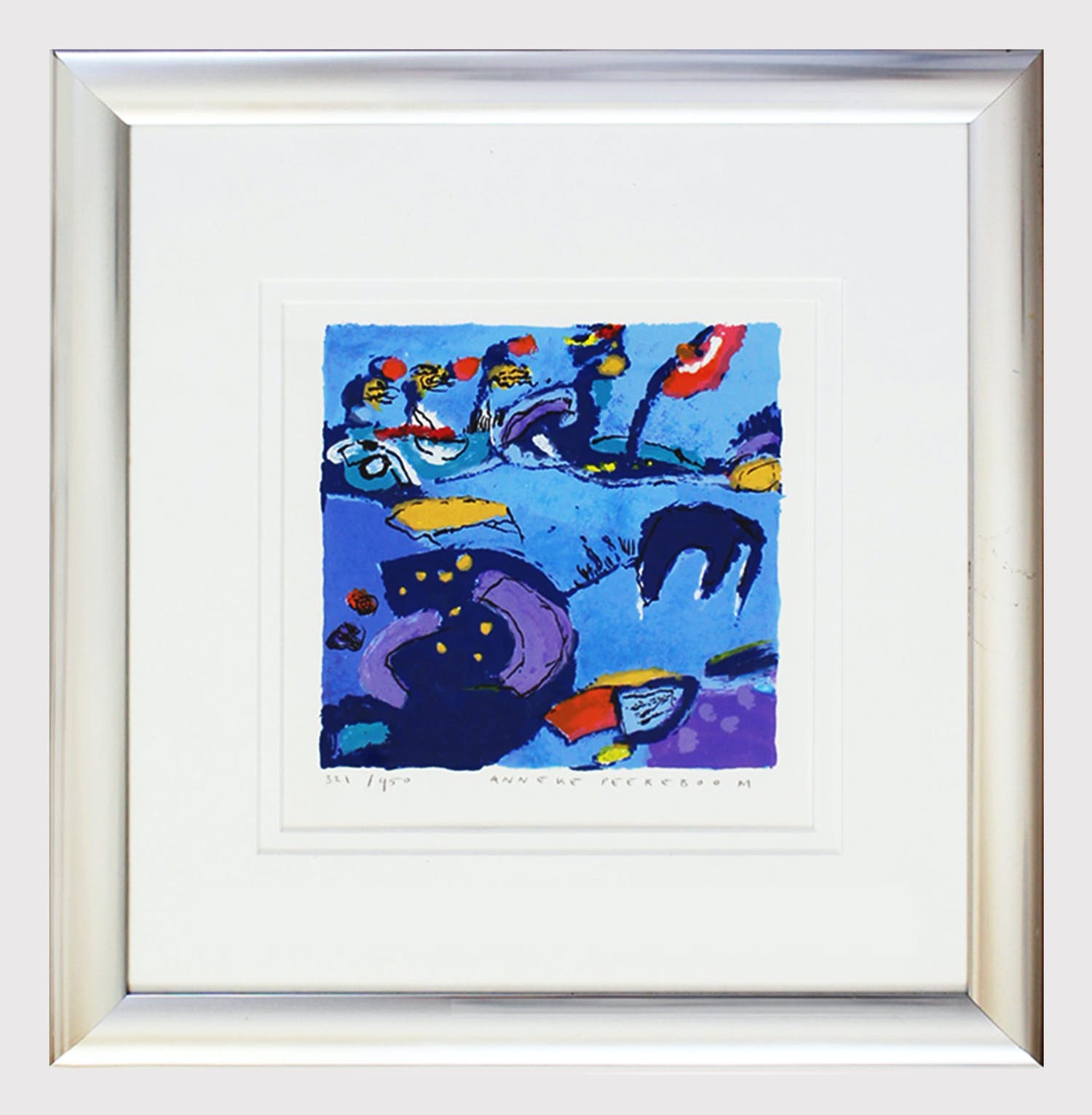 Anneke Peereboom - 'Landschap' - zeefdruk kopen? Bied vanaf 75!