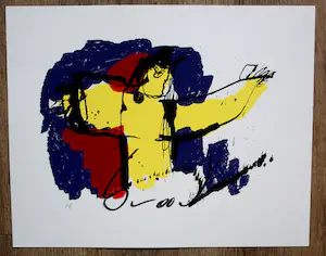 Buy Herman Brood - zeefdruk: Brasil God (de gezegende)? Bid from 299!