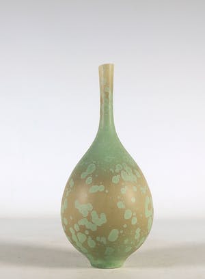 Hein Severijns - Porselein, Miniatuurvaasje met kristalglazuur kopen? Bied vanaf 150!