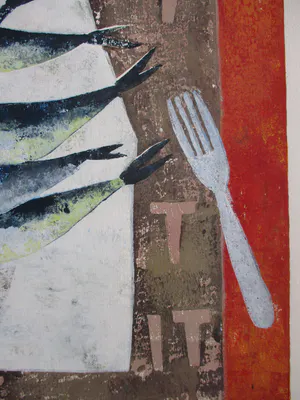 Betty Scheer - "5 Vissen" 40/70 kopen? Bied vanaf 70!