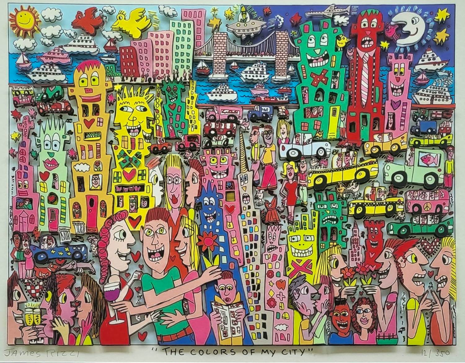 James Rizzi - The Colors of my City kopen? Bied vanaf 1200!