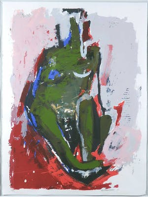 Siebrand Weitenberg - Zeefdruk, Zonder titel - Ingelijst kopen? Bied vanaf 35!