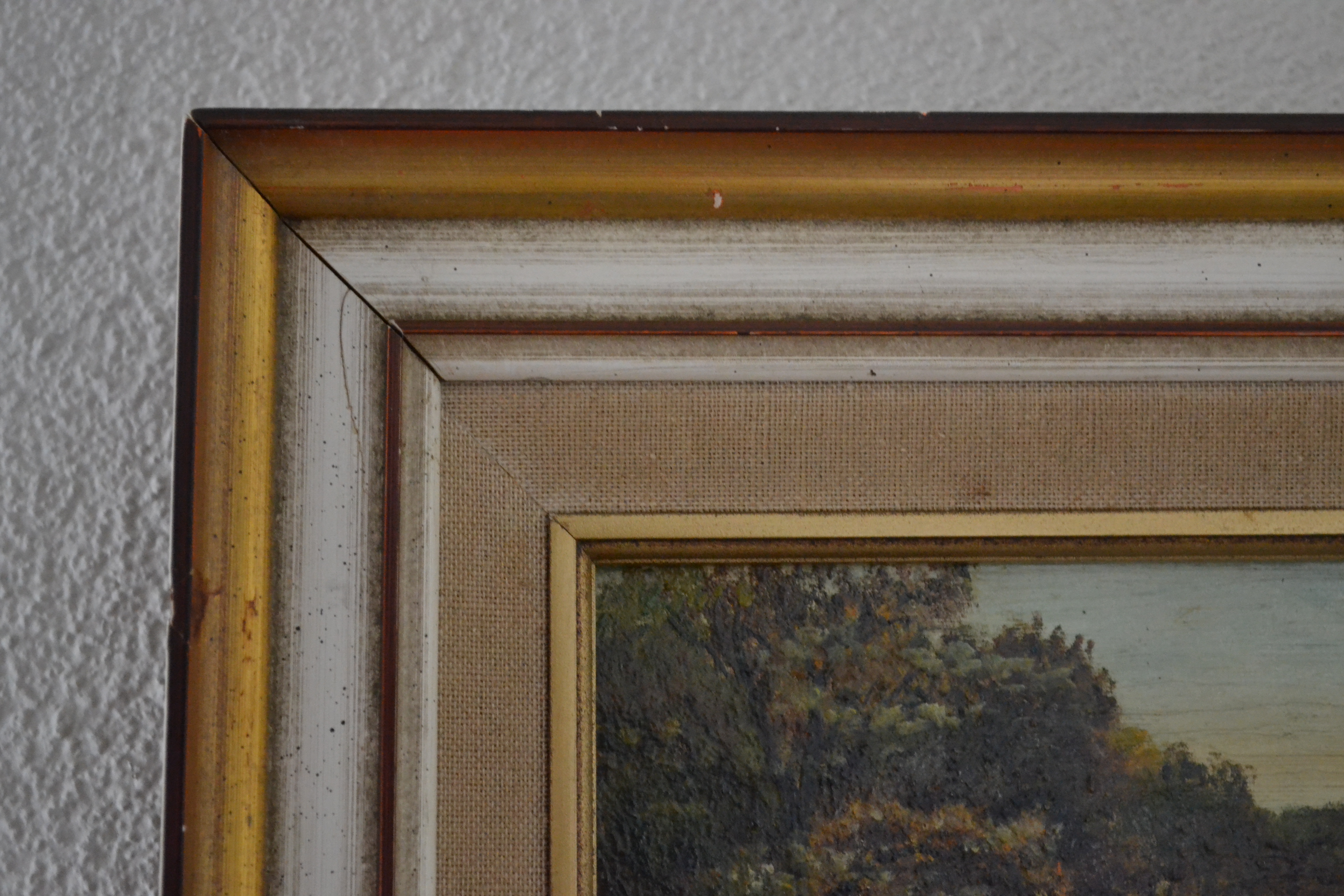 Niet of onleesbaar gesigneerd - Boslandschap met beekje - Olieverf op doek. kopen? Bied vanaf 1!