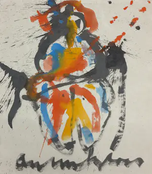 Anton Heyboer - Inkttekening op dik molenpapier, Figuur kopen? Bied vanaf 250!