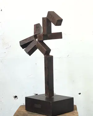 Rien Goené - Abstract Geometrisch Plastiek kopen? Bied vanaf 850!