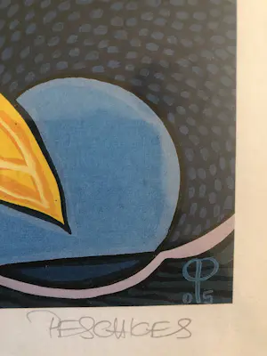 Petra Peschkes - Grafiek Petra Peschkes 1965 -Titel You + Me- Hand gesigneerd . kopen? Bied vanaf 20!