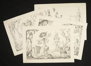 Johfra - Lot van vier litho's, Schizophrenia I, II, III, IV kopen? Bied vanaf 60!