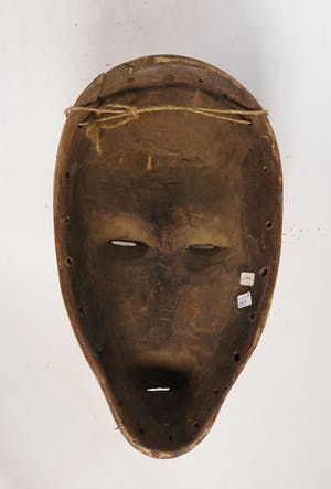 Fang - Hout, Masker met beschilderde tatoeages kopen? Bied vanaf 1!