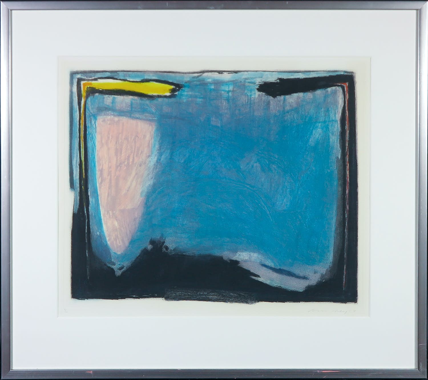 Kees Slegt - Ets, Zonder titel - Ingelijst verkocht voor € 1!