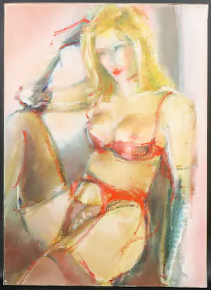 Lieuwe Smid - Olieverf op doek, Rita kopen? Bied vanaf 1!