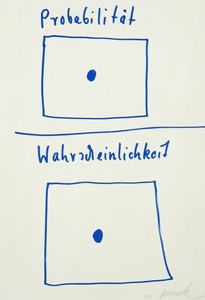 A.R. Penck - Litho, Probabilität Wahrscheinlichkeit kopen? Bied vanaf 1!