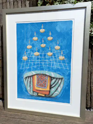 Lon Buttstedt - Himalaya Blues, litho (zeer mooi ingelijst) kopen? Bied vanaf 50!