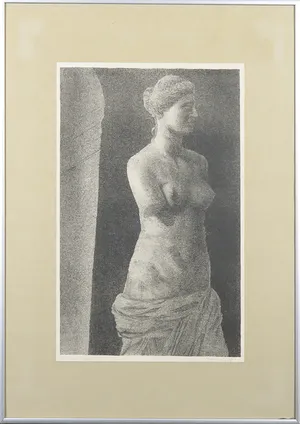 Frans Duin - Litho, Open raam - Ingelijst kopen? Bied vanaf 1!