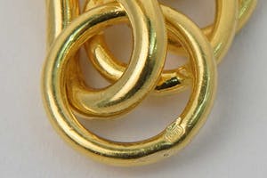 2539- Groot heren geel-gouden Alla Kondre collier - 18 krt gekeurd - 100 gram! kopen? Bied vanaf 2400!