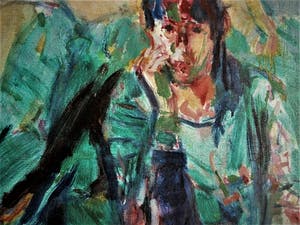 Norbert Olthuis - Krachtig impressionistisch Acrylverf - portret van Hannie P - gesigneerd kopen? Bied vanaf 20!