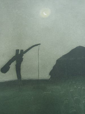 Tjeerd Bottema - MAANNACHT OP DE VELUWE // ETS-AQUATINT VAN TJEERD BOTTEMA kopen? Bied vanaf 60!