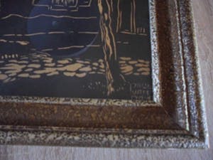 Paul van Dam - Houtsnede, Boerderijgezicht. kopen? Bied vanaf 20!