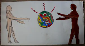 Ronnie Cutrone - Gemengde techniek op papier - 1976 kopen? Bied vanaf 295!