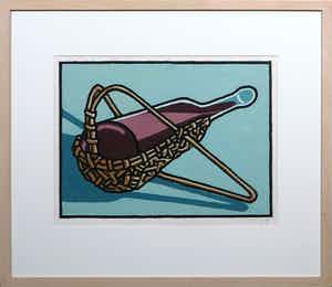 Dirk Wiarda - Gouache, Mandfles- Ingelijst verkocht voor € 1!