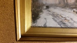 Louis Apol - Winterlandschap met laag staande zon door de bomen kopen? Bied vanaf 850!