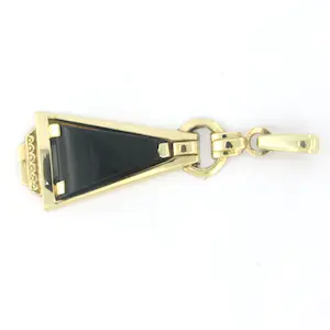 Gele BWG (333) hanger bezet met onyx kopen? Bied vanaf 90!