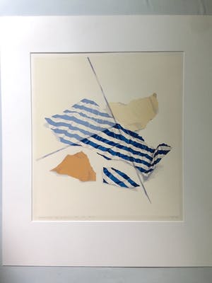 Loes Huis in 't Veld - Gescheurd papier / Begin van destructie - Zeefdruk kopen? Bied vanaf 20!