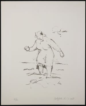 Nic Jonk - Zeefdruk, Vrouw kopen? Bied vanaf 35!