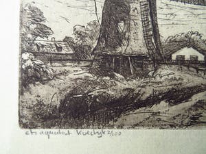 Jan Hollenberg - Koedijk - ets/aquatint kopen? Bied vanaf 10!