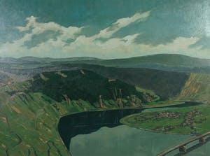 Hugo Möhl - Olieverf op paneel, Niederemmel - Ingelijst (Groot) kopen? Bied vanaf 60!