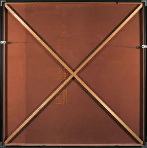 Machiel Hopman - Olieverf op hardboard, Z.T. Abstracte compositie - Ingelijst (Groot) kopen? Bied vanaf 700!