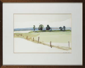 Marjan Jaspers - Aquarel, Toscaans landschap - Ingelijst kopen? Bied vanaf 1!