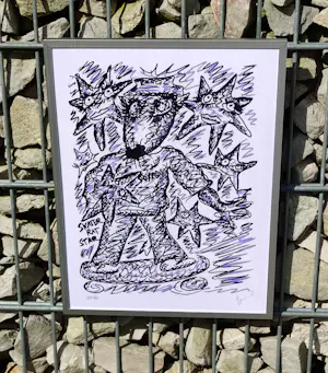 Bjarne Melgaard - Skater Rat White – handsigniert + nummeriert kopen? Bied vanaf 220!