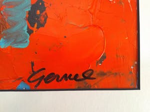 Gerriet Postma - Zonder Titel (1991) Postma: "Ik ben alleen maar verf''. kopen? Bied vanaf 195!