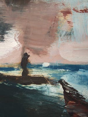 Niet of onleesbaar gesigneerd - Zeegezicht gouache. kopen? Bied vanaf 10!